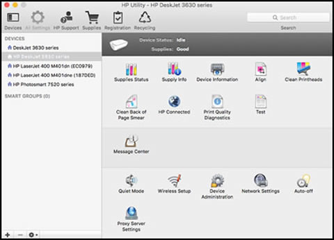 download hp utility mac